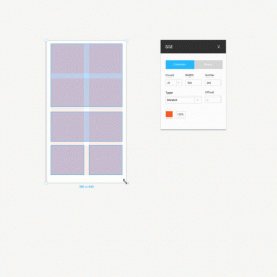 screen design with the grid system - medium