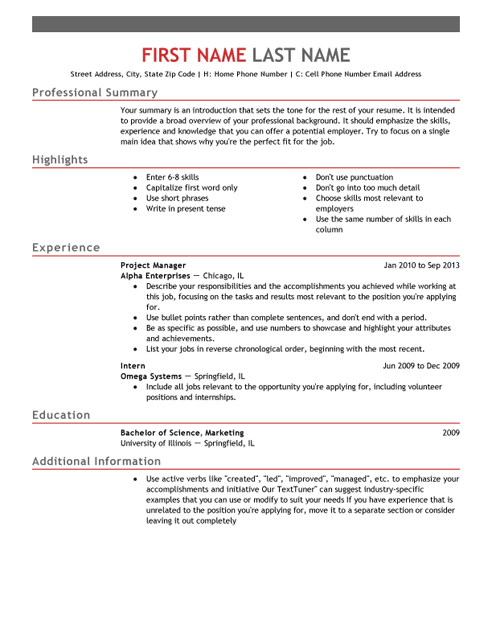 Resume templatews