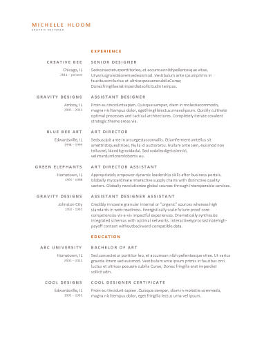 General Resume Template For Free
