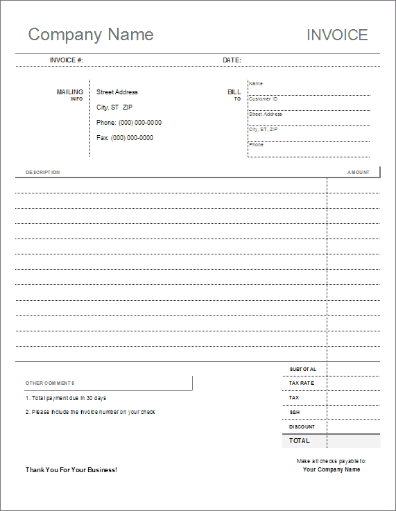 Invoices Free Template from www.thegridsystem.org