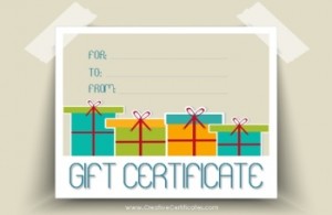 Printable Gift Boxes Gift card