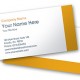 Printable online Yellow Stripe Business Card Template