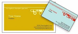 Free Online Bubbles Business Card Template