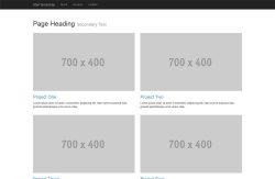 Bootstrap grid template