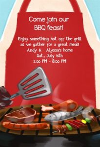 Free BBQ party invitation template