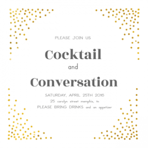 Free Cocktail party invitation 