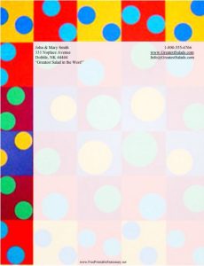 Free Colourful Polka party invitation template