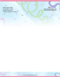 Free Confetti party invitation template