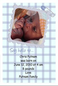 Free Personalized baby shower invite