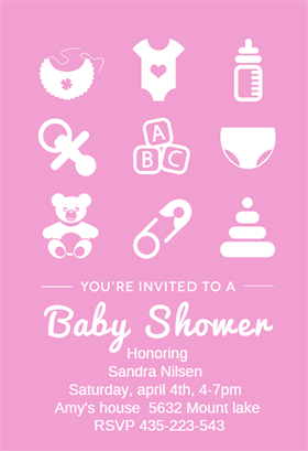 Free printable baby shower flyer