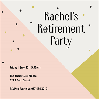 flyer for retirement party