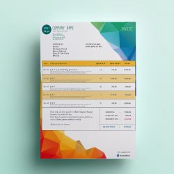 Invoice template polygony by invoiceberry