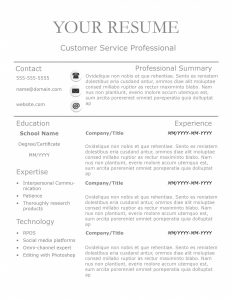 Grey Line resume template by TheGridSystem