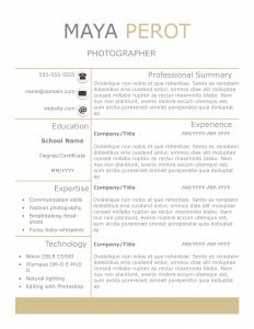 Sunny Day resume template by TheGridSystem