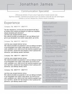 Open Box resume template by TheGridSystem